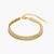 Double Layer Gold-Toned Zirconia Bracelet